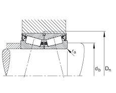 圓錐滾子軸承 JK0S060, 整體圓錐滾子軸承，單側(cè)唇密封，直徑系列 0