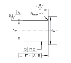角接觸球軸承單元 ZKLFA1050-2Z, 雙向，螺釘安裝，兩側(cè)間隙密封