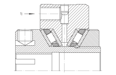 推力錐形保持架滾針軸承 ZAXFM2575, 雙向，預(yù)載