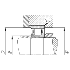 圓柱滾子軸承 N1024-K-M1-SP, 浮動軸承，帶錐孔，錐度 1:12，可分離，帶保持架，減少的徑向內部游隙，加嚴公差