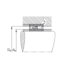 圓柱滾子軸承 NNU4136-M, 浮動(dòng)軸承，雙列，可分離，帶保持架